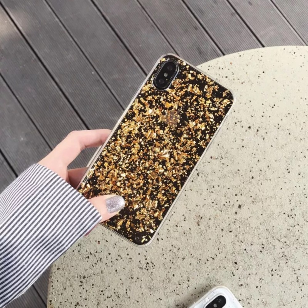 Sparkling Golden Foil iPhone 7Plus/8Plus X Case - Picture 2 of 6